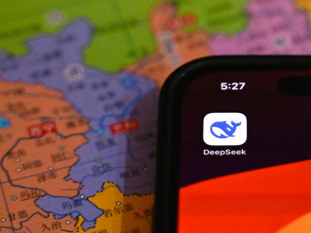 China’s DeepSeek app is challenging AI. Picture: AFP