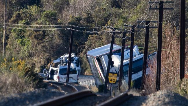 The crash occurred on Sunday morning south of Picton. Picture: George Heard/NZ Herald