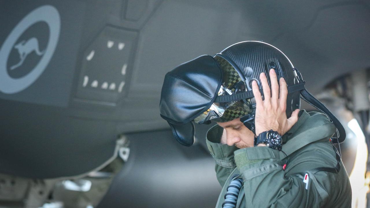 Australian Top Gun's prepare for a mission as one of RAAF's new additions , The F-35A Lightning 2 will be among 50 fighting planes involved in Exercise Arnhem Thunder 21 over the Top End . Picture Glenn Campbell