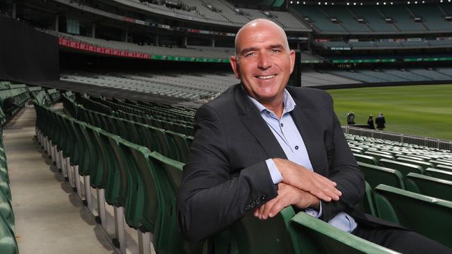 MCG boss Stuart Fox says Covid is ‘always a risk’ for a big event like the Boxing Day Test. Picture: David Crosling