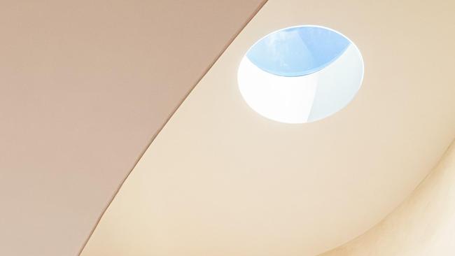 The house features skylights to filter natural light. Photo: David Chatfield. Image supplied by Graya.