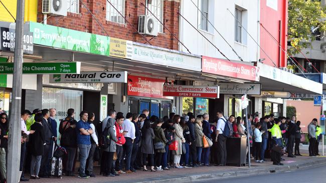 Commuters have been told that replacement buses will run on weekends and on weeknights throughout the testing period. Picture: AAP Image/Mick Tsikas.