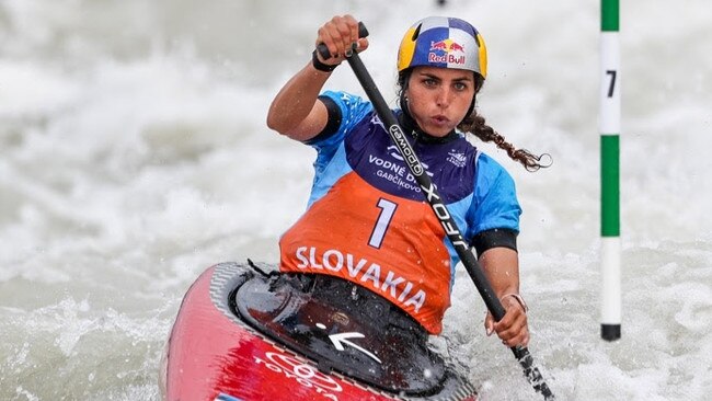 Jessica Fox competing in Bratislava earlier this year.