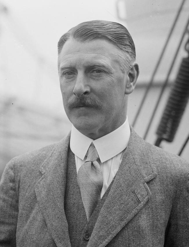 Sir Cecil Chubb on board RMS Aquitania in May 1926.