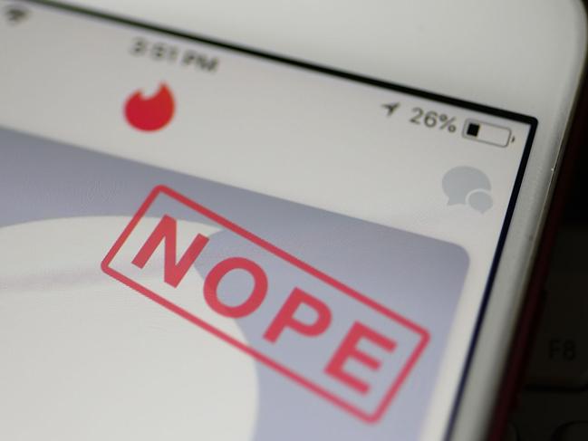 MIAMI, FL - AUGUST 14: In this photo illustration, the dating app Tinder is seen on the screen of an iPhone on August 14, 2018 in Miami, Florida. The co-founders of Tinder and eight other former and current executives of the dating app are suing the service's current owners for at least $2 billion. (Photo illustration by Joe Raedle/Getty Images) == FOR NEWSPAPERS, INTERNET, TELCOS & TELEVISION USE ONLY ==