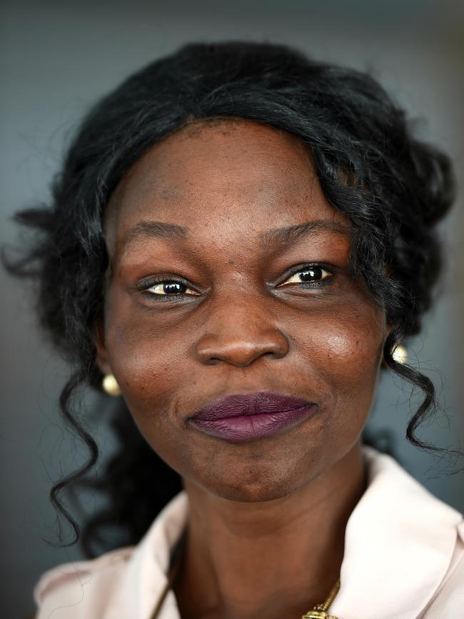 Sudanese Community Association Victoria chairwoman Achol Marial says families are sending children to Africa to get them away from escalating street violence. Picture: Nicole Garmston