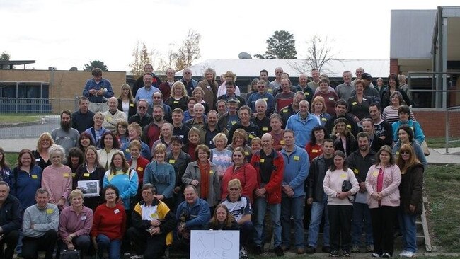 Former Ringwood Technical School students. Picture: Joan Pickford.