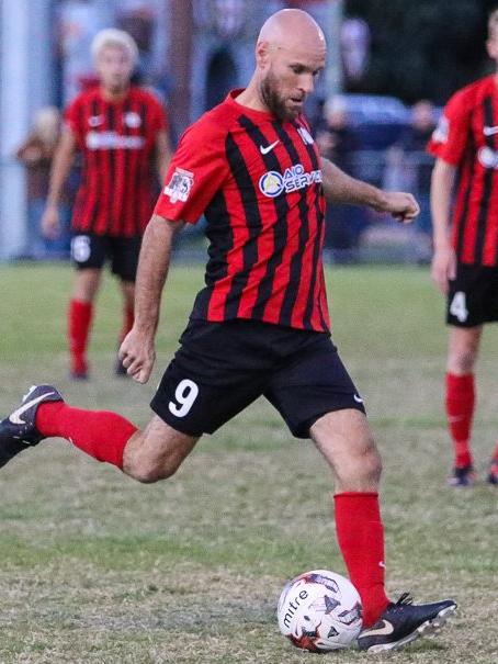 Burleigh Heads Gold Coast Premier League football (soccer) player Matt Hilton.