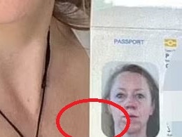 There was a small nibble mark on her passport