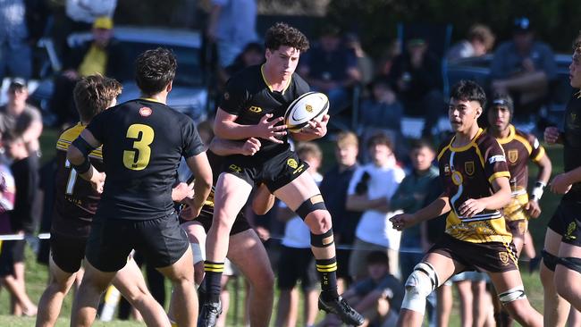 AIC First XV rugby grand final between St Laurence's College and Padua College. Saturday June 8, 2024. Picture, John Gass