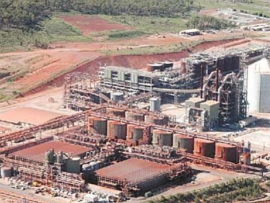 The Rio Tinto Yarwun plant.