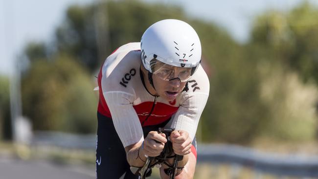 Cameron Wurf of Australia competes in the bike leg during the IRONMAN Emilia-Romagna on September 21, 2019 in Cervia, Italy. (Photo by Jan Hetfleisch/Getty Images for IRONMAN)