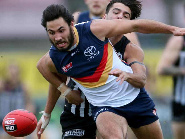 Troy Menzel, recruited from the Carlton, spent most of the season in the SANFL. Picture: Calum Robertson