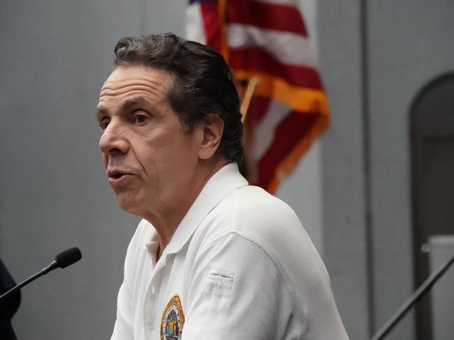 New York Governor Andrew Cuomo lamented the city’s shocking death toll. Picture: AFP