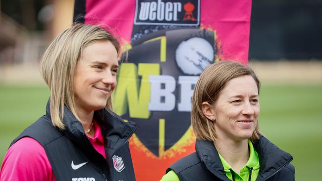 Ellyse Perry and Rachael Haynes helped launch the new WBBL season. Picture: Hanna Lassen/Getty Images for Cricket Australia