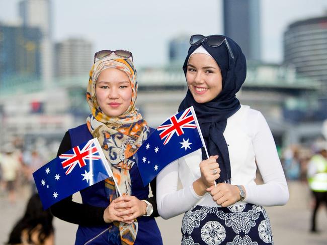 Another photo of Australians celebrating their country, at last year’s Australia Day Festival in Melbourne.