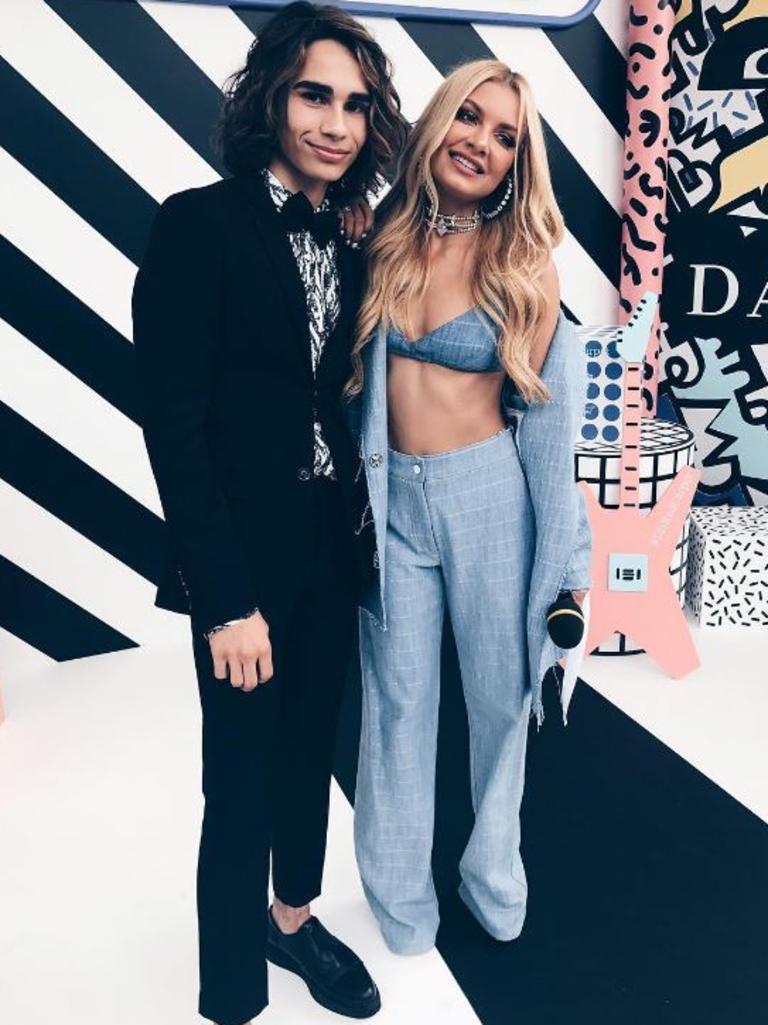 The 2016 ARIA Awards via social media ... Isaiah Firebrace and DJ Havana Brown. Picture: Instagram