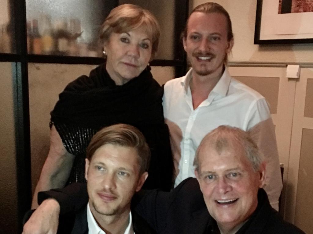 John and Jill Farnham with sons Rob and James. Picture: Supplied