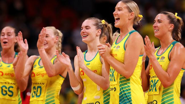 Netball Australia and the Diamonds have a new major sponsor. (Photo by Mark Kolbe/Getty Images for Netball Australia)