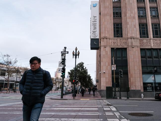 Twitter headquarters on November 4 in San Francisco, California. Picture: Getty Images/AFP