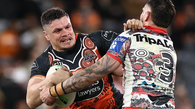 James Roberts wants to extend his stay at Wests Tigers. Picture: Getty Images