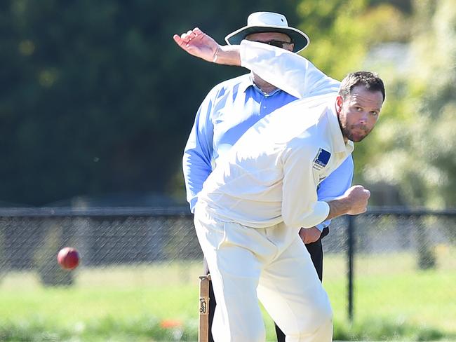 Ryan Fort’s early wicket on day two put Coburg in command. Picture: Josie Hayden