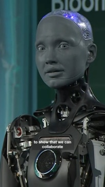 AI robot asked about their future with humans