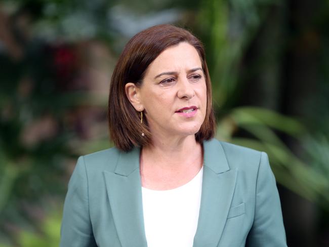 Deb Frecklington at Parliament house. She announced she would be stepping down from the position of LNP leader today.2 November 2020 Brisbane 2020 Picture by Richard Gosling