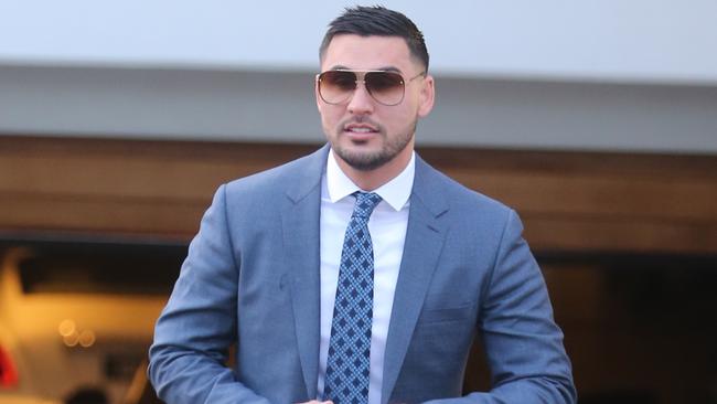 Salim Mehajer outside his Auburn home. Picture: John Grainger.