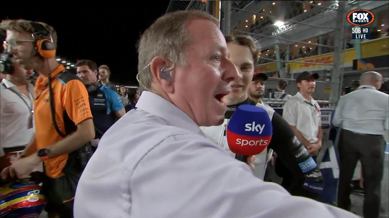 Brundle had enough of Oscar.