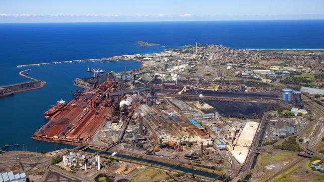 Aerial view of Port Kembla, NSW