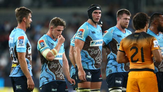 SYDNEY, AUSTRALIA - MAY 25: Michael Hooper of the Waratahs during the round 15 Super Rugby match between the Waratahs and the Jaguares at Bankwest Stadium on May 25, 2019 in Sydney, Australia. (Photo by Jason McCawley/Getty Images)