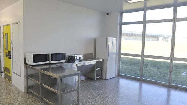 A small kitchen in the high security men's unit at the Clarence Correctional Centre.