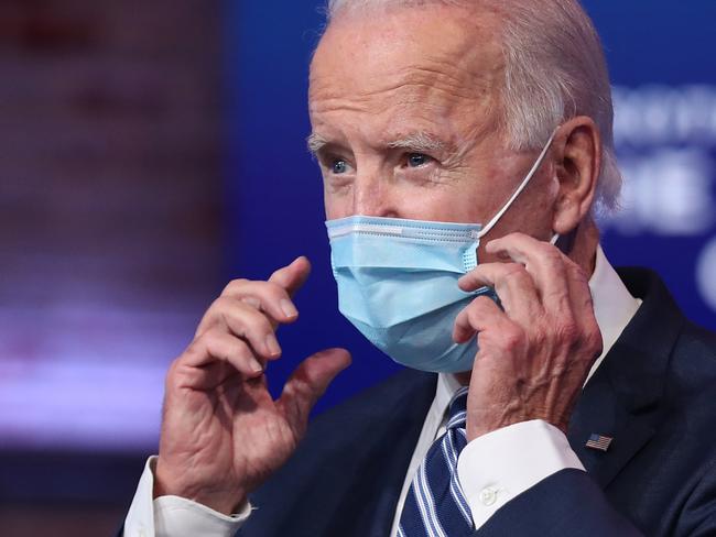 US President-elect Joe Biden is “very interested in Australia’s success” on coronavirus, the Prime Minister says. Picture: Getty Images