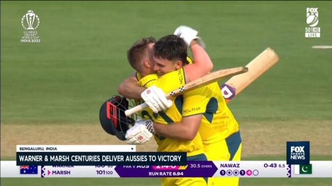 Warner & Marsh tons seal win for Aussies