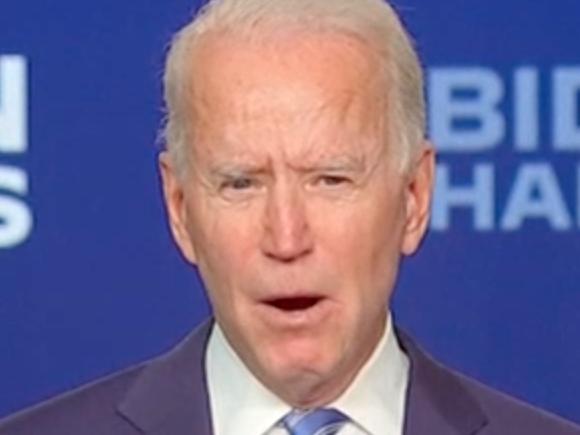 Joe Biden fronts the cameras on Wednesday evening in the US.Biden spoke from Wilmington, Delaware - Its been a long, difficult campaign. Votes currently stand at 248 Biden to 214 Trump.