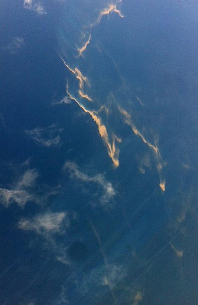 No lead: Officials said the oil slicks discovered by Vietnamese search aircraft were not aircraft fuel. Picture: AFP