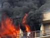 Quarantine hotel evacuated as fire engulfs top floor