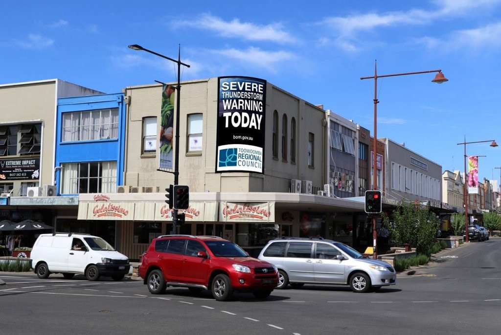 Paradise Outdoor Advertising wants to be second company to build giant digital billboard in the centre of the Toowoomba CBD. Picture: Contributed