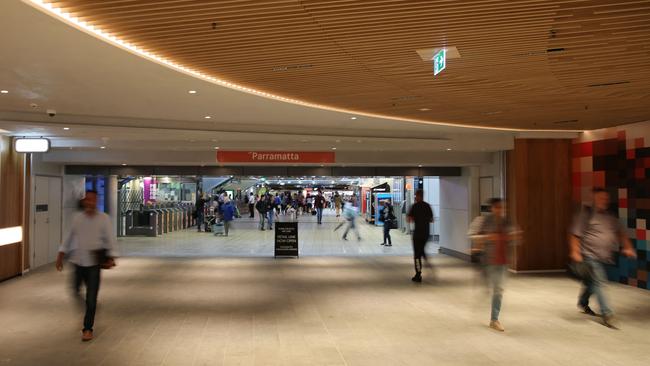 The ceiling’s curve represents the Parramatta River.