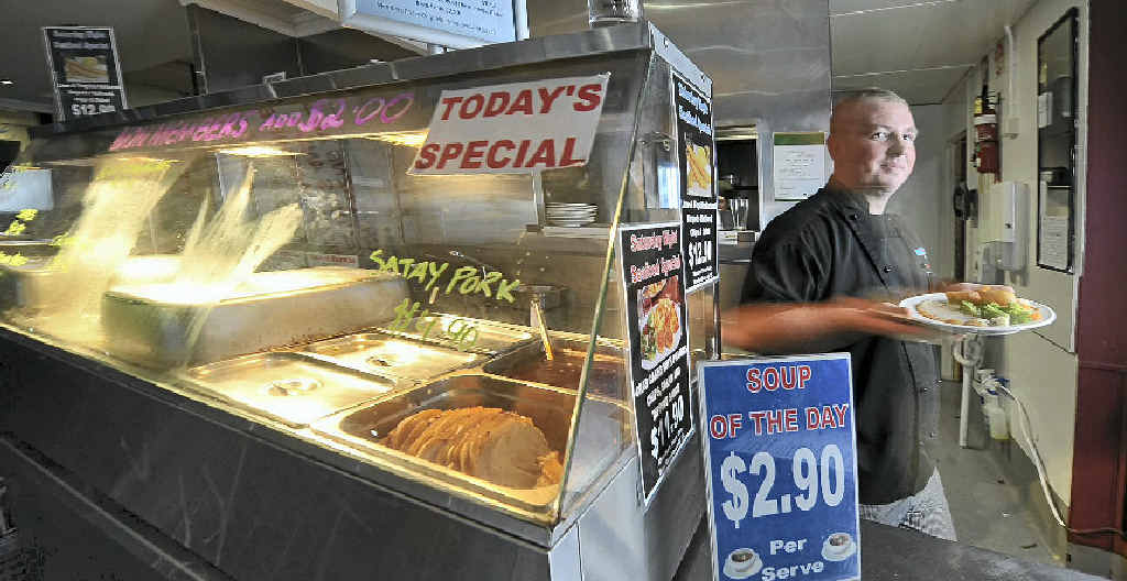 RUN OFF HIS FEET: Swifts Sports Club head chef Chris Celere is catering for the rising demand for food at the club. Picture: Rob Williams