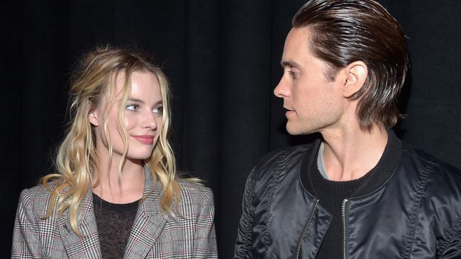 Margot Robbie and Jared Leto attend CinemaCon 2016.