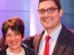 Ghislaine Maxwell and tech CEO Scott Borgerson. Picture: Arctic Circle Assembly http://www.arcticcircle.org/assemblies/2013/photos