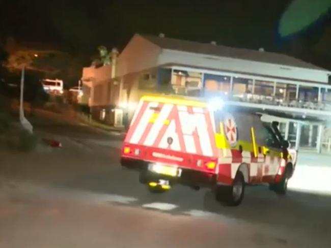 A woman remains in a critical condition after being pulled from the water at Yarra Bay in Sydney. Picture: Screengrab/9News