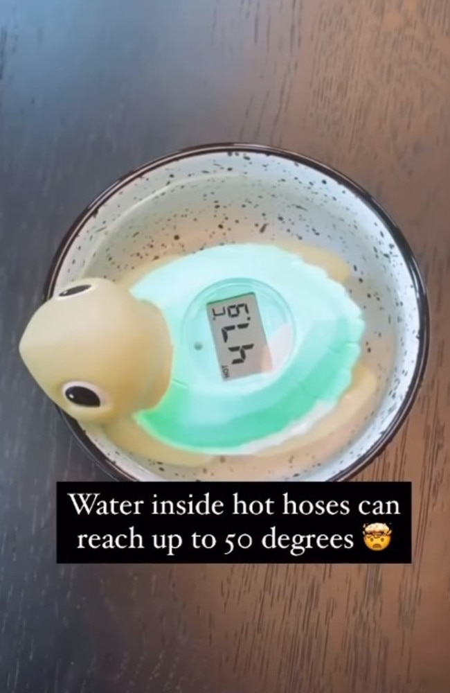 Temperatures of the water can double compared to the weather. Picture: Instagram/Tiny Hearts Education