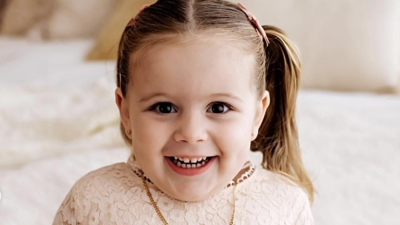 Sophia, 3, died on the front lawn of her Bundaberg region home.