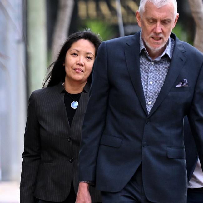 Maria Carmela Pau outside Southport Courthouse. Picture: NCA NewsWire/Dan Peled