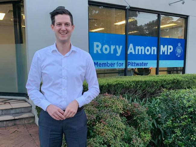 Photo from the Instagram account of the former Pittwater MP Rory Amon. Instagram.