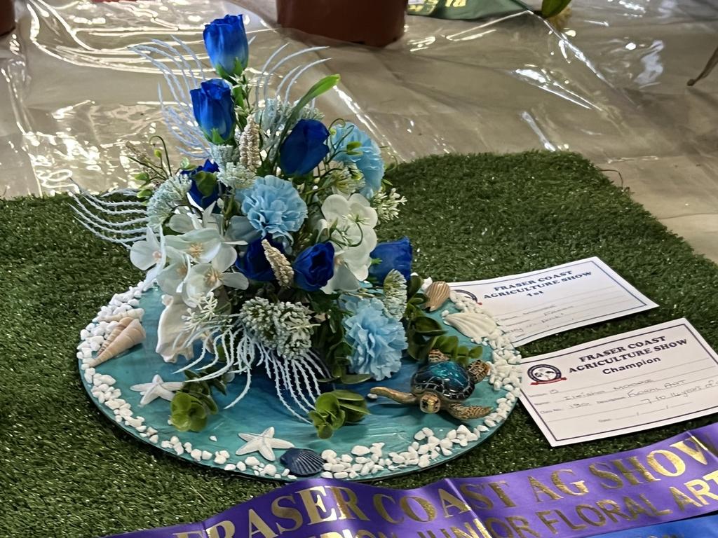 Ileisha Moore was the winner of the floral art competition for ages between 7 and 14.