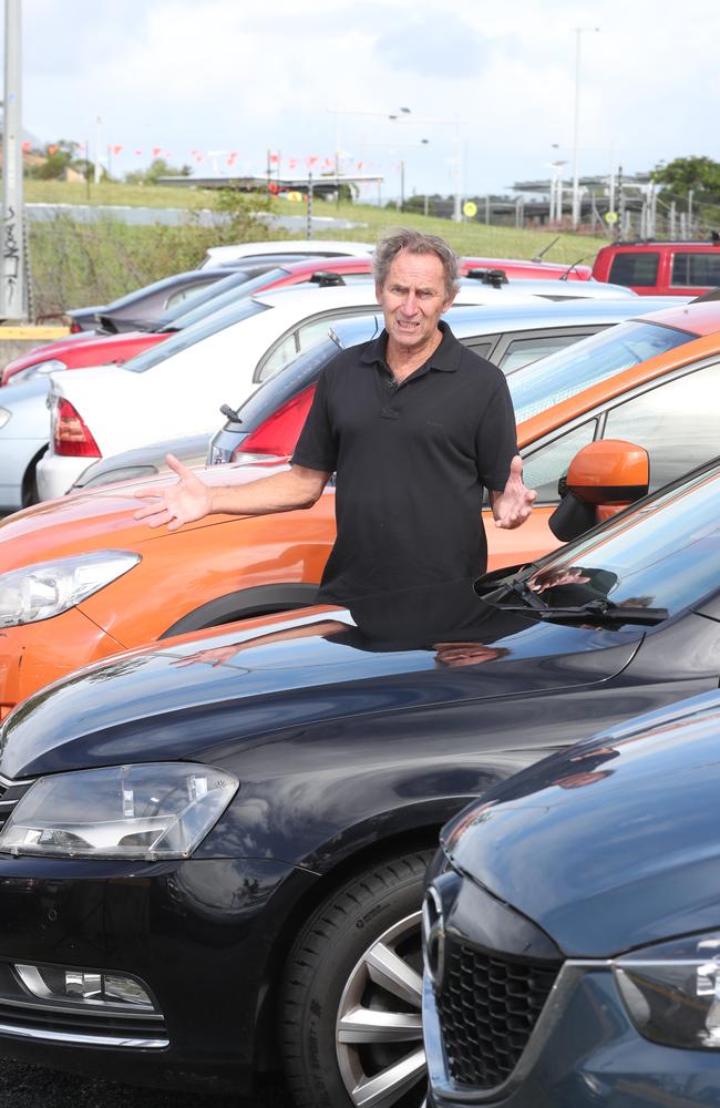 Mr Hansen has had enough of the car parking problem. Photo by Richard Gosling